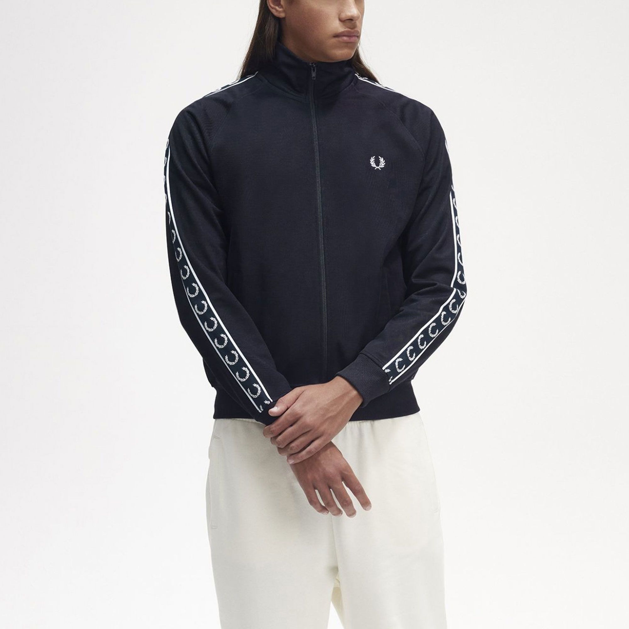 Fred Perry Contrast Tape Trackjacket Men | Plutosport